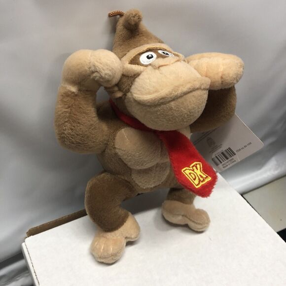 Donkey Kong Plush Toy 8" Nintendo DK Tie Stuffed Animal Figure Collectible Tags - Picture 3 of 10
